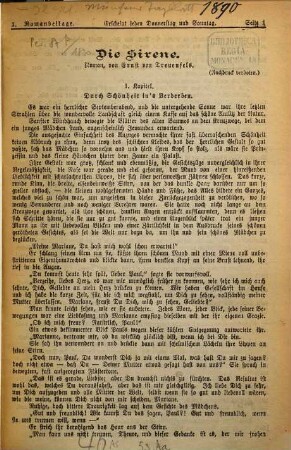 Neues Münchener Tagblatt. Romanbeilage zum Neuen Münchener Tagblatt. [1890,1]