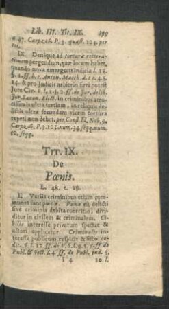 Tit. IX. De Poenis