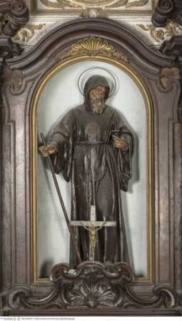 Nischenfigur des heiligen Franz von Paula