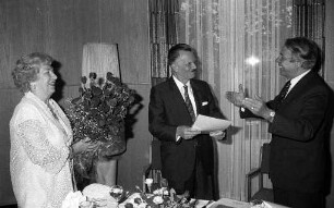 Verabschiedung von Bürgermeister und Baudezernent Paul Hugo Jahn im Haus Solms
