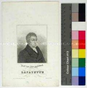 Porträt des französischen Generals und Politikers Marie-Joseph du Motier Marquis de Lafayette