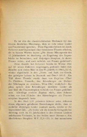 Die Frauenstrophen im ältesten deutschen Minnesang