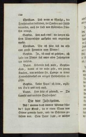 122-125 Die vier Jahreszeiten. Eine Erzählung