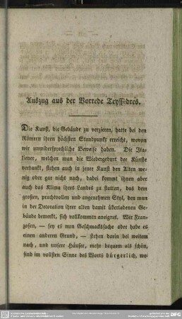 Auszug aus der Vorrede Teyssèdres