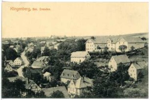 Klingenberg in Sachsen. Blick auf Klingenberg