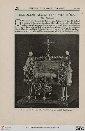 Reliquiar aus St. Columbia, Köln