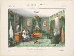 "Intérieur de chambre à coucher. Passementerie de la maison", aus: Le Garde-meuble