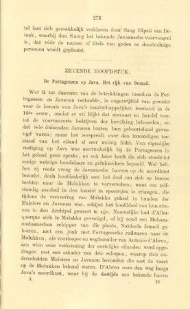 Zevende hoofdstuk. De Portzugeezen op Java. Het rijk van Demak