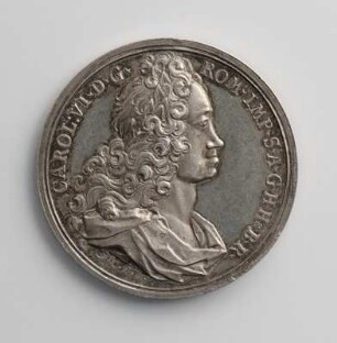 Medaille Kaiser Karls VI. auf den Frieden von Baden 1714