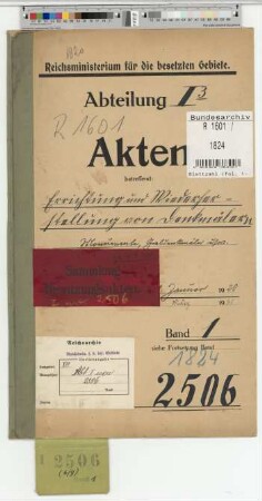 Errichtung und Wiederherstellung von Denkmälern. Monumenten, Grabdenkmälern usw.