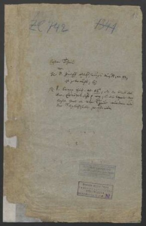 Einführungsmusik Jänisch 1782; V (4), Coro, orch, bc; BR-CPEB Fp 57; H 821k; Wq deest : Der Herr ist König