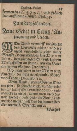 Zum dreyzehenden.