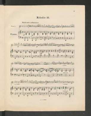 Melodie 10. [Piano.]