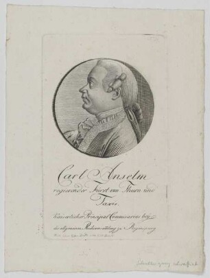 Bildnis des Carl Anselm von Thurn und Taxis