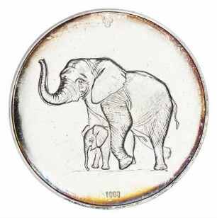 Medaille "110 Jahre Zoo Hanover"