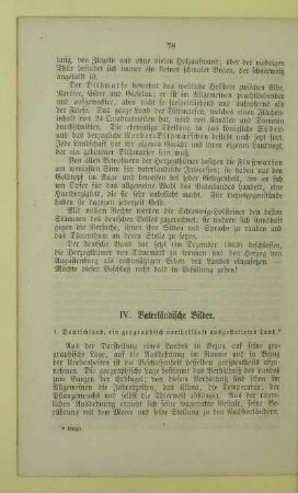 1. Deutschland, ein geographisch vortheilhaft ausgestattetes Land