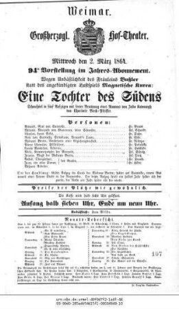 Eine Tochter des Südens