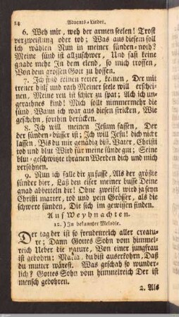 Weyhnacht-Lieder.