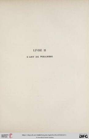 Livre II L'Art de Piranesi