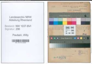 Entnazifizierung Willy Paulsen , geb. 01.07.1895 (Stadtinspektor)