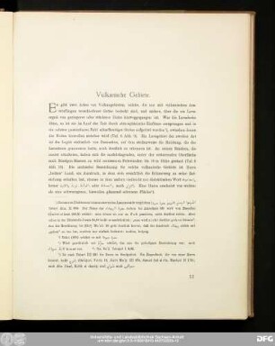 Vulkanische Gebiete.