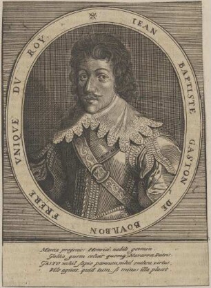 Bildnis von Iean Bapriste Gaston de Bourbon