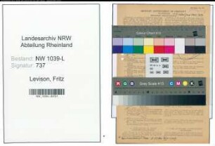 Entnazifizierung Fritz Levisohn , geb. 25.04.1905 (Arzt)