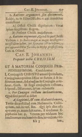 Cap. II. Johannis Proponit nobis Christum ...
