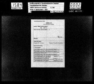 Die Verlassenschaft [Nachlass] des zu Madrid verstorbenen Legationssekretärs Becker
