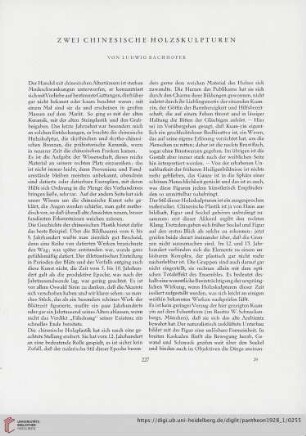 Zwei chinesische Holzskulpturen