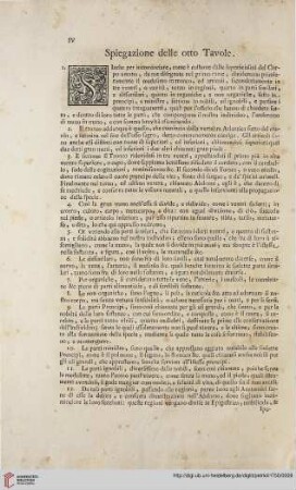 Spiegazione delle otto Tavole