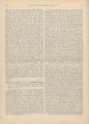 379-381 [Rezension] Strong, Aug. Hopkins, Systematic Theology