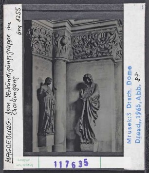 Magdeburg, Dom: Verkündigungsgruppe im Chorumgang, um 1255
