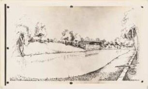 Reichsgartenschau 1939 auf dem Killesberg, Stuttgart: Ansicht: See, Wochenendgarten