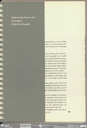Angewandte Kunst der Vereinigten Arabischen Republik