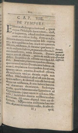 Cap. VIII. De Tempore