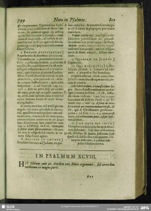 In Psalmum XCVIII.[i.e. XCVII.] Psalmus XCVIII. [i.e. XCVII.]