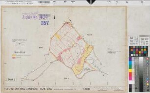 Olpe-Land (Olpe), Jahnschaftsteilung Thieringhausen, Bl. 2 Zuteilungskarte Flur 18 tlw