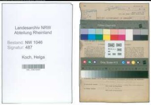 Entnazifizierung Helga Koch , geb. 05.01.1922 (Verwaltungsangestellte)