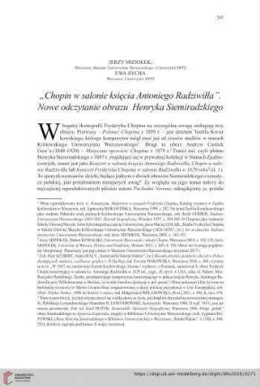 78: "Chopin w salonie księcia Antoniego Radziwiłła" : Nowe odczytanie obrazu Henryka Siemiradzkiego