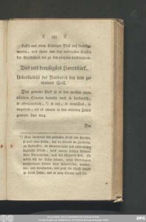 Vier und dreyßigstes Hauptstück. Ueberbleibsel der Barbarey bey dem gemeinen Volk.