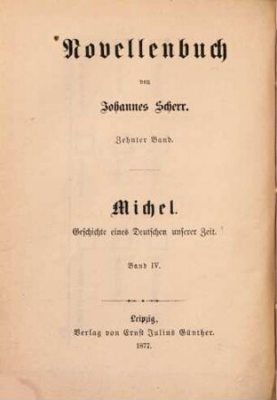 Novellenbuch, 10,2. Michel ; 4