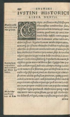 Iustini Historici Liber XXXVII.