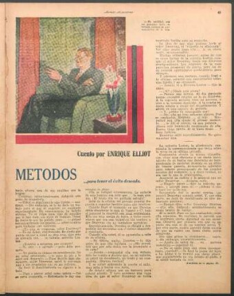 Nuevos métodos [Artículo incomprensible] : Cuento por Enrique Elliot