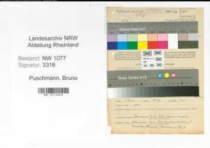 Entnazifizierung Bruno Puschmann , geb. 20.12.1885 (Polizist)