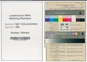 Entnazifizierung Wilhelm Stroben , geb. 21.07.1902 (Steiger)