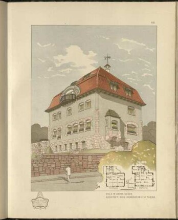 Villa in Baden-Baden. Architekt: Rich. Riemerschmid in Pasing.