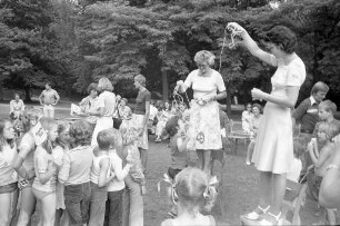 Abschlussfest bei der Ferienfreizeit für Kinder im Waldheim Gustav-Jacob-Hütte des Evangelischen Gemeindedienstes