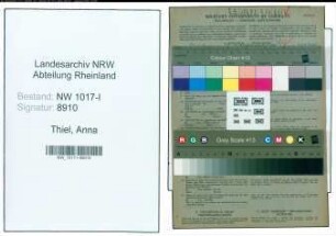 Entnazifizierung Anna Thiel , geb. 25.12.1894 (Hausfrau)