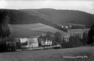 Hammerschänke und Herrenhaus : hinten re.: das Werkel von Oberschmiedeberg